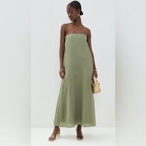 Mikoh Thani Strapless Dress in Sage Green